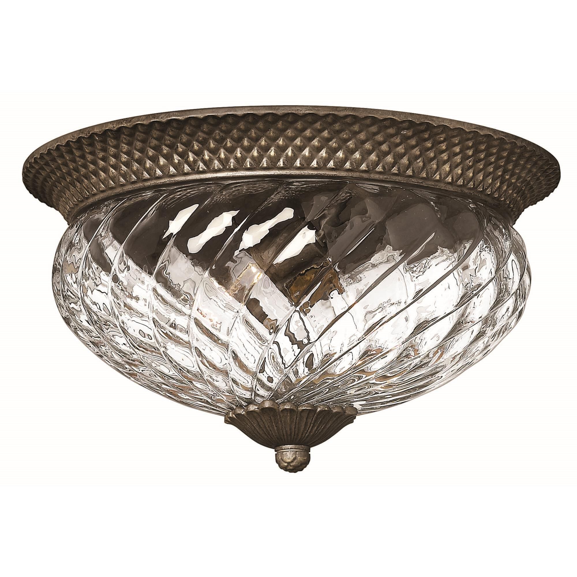 Plantation 16 Inch 3 Light Flush Mount by Hinkley Lighting